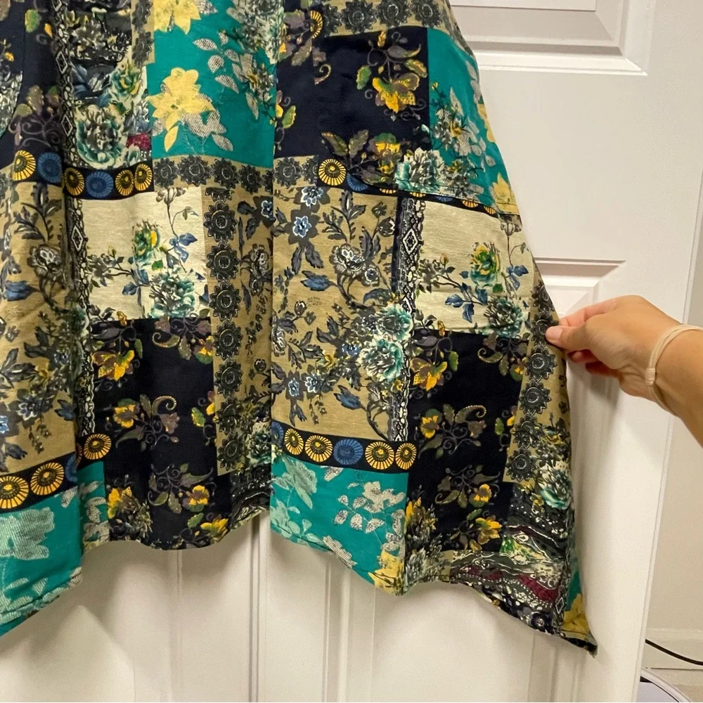 Yak & Yeti Sm/M Patchwork Cotton Dress NWT - Picture 7 of 12